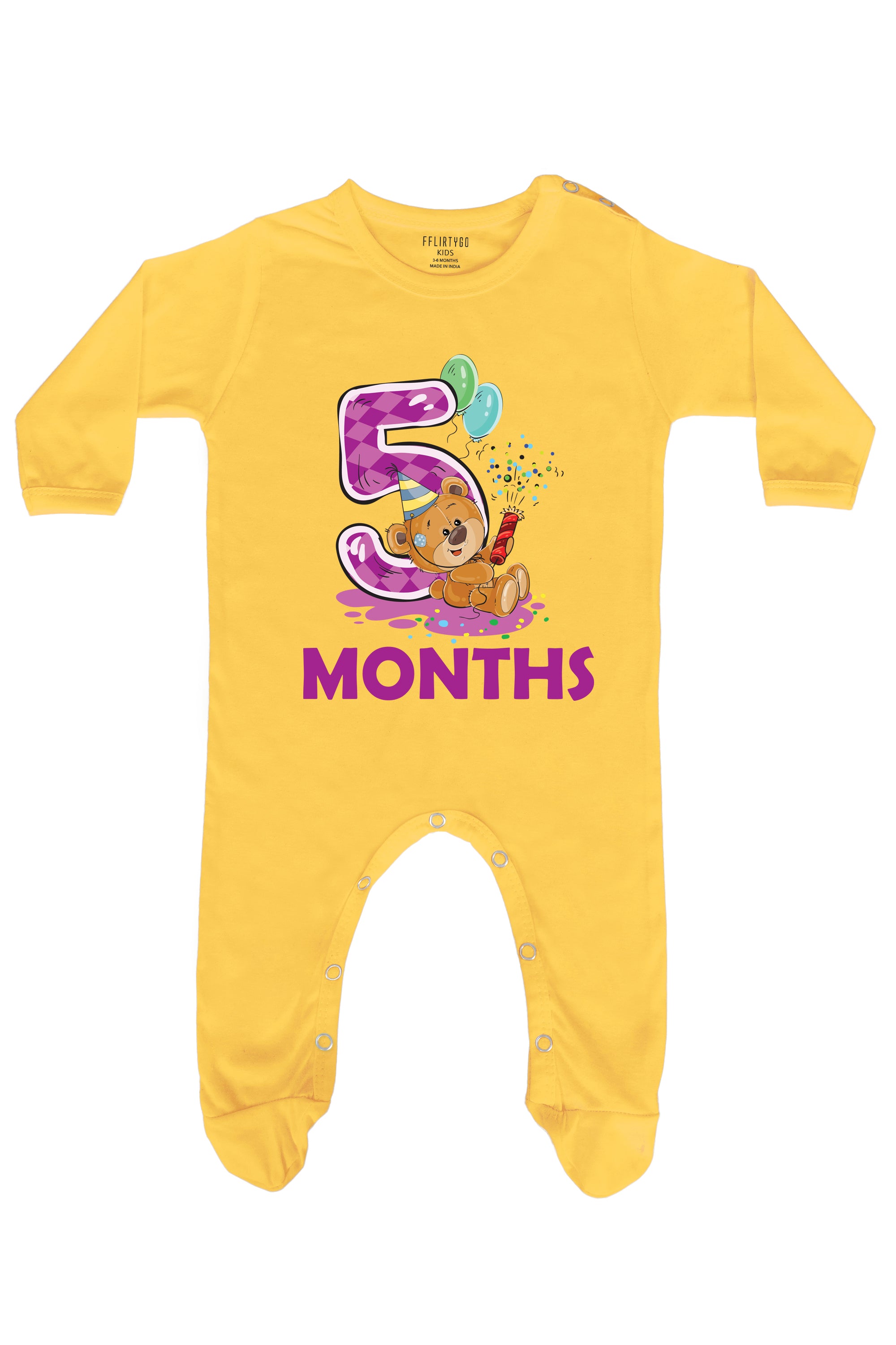 Five Months Milestone Baby Romper | Onesies