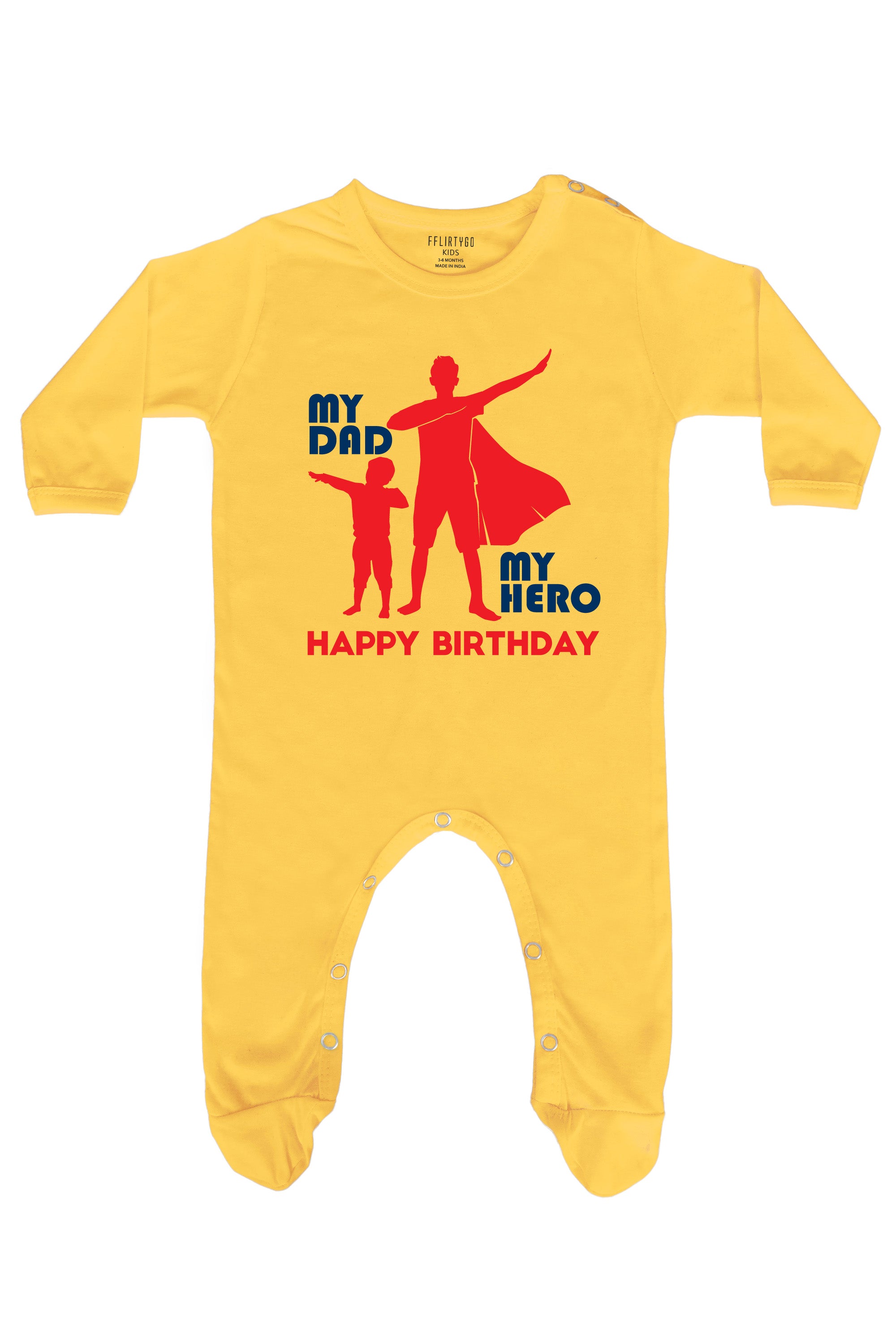 My Dad My  Hero Baby Romper | Onesies