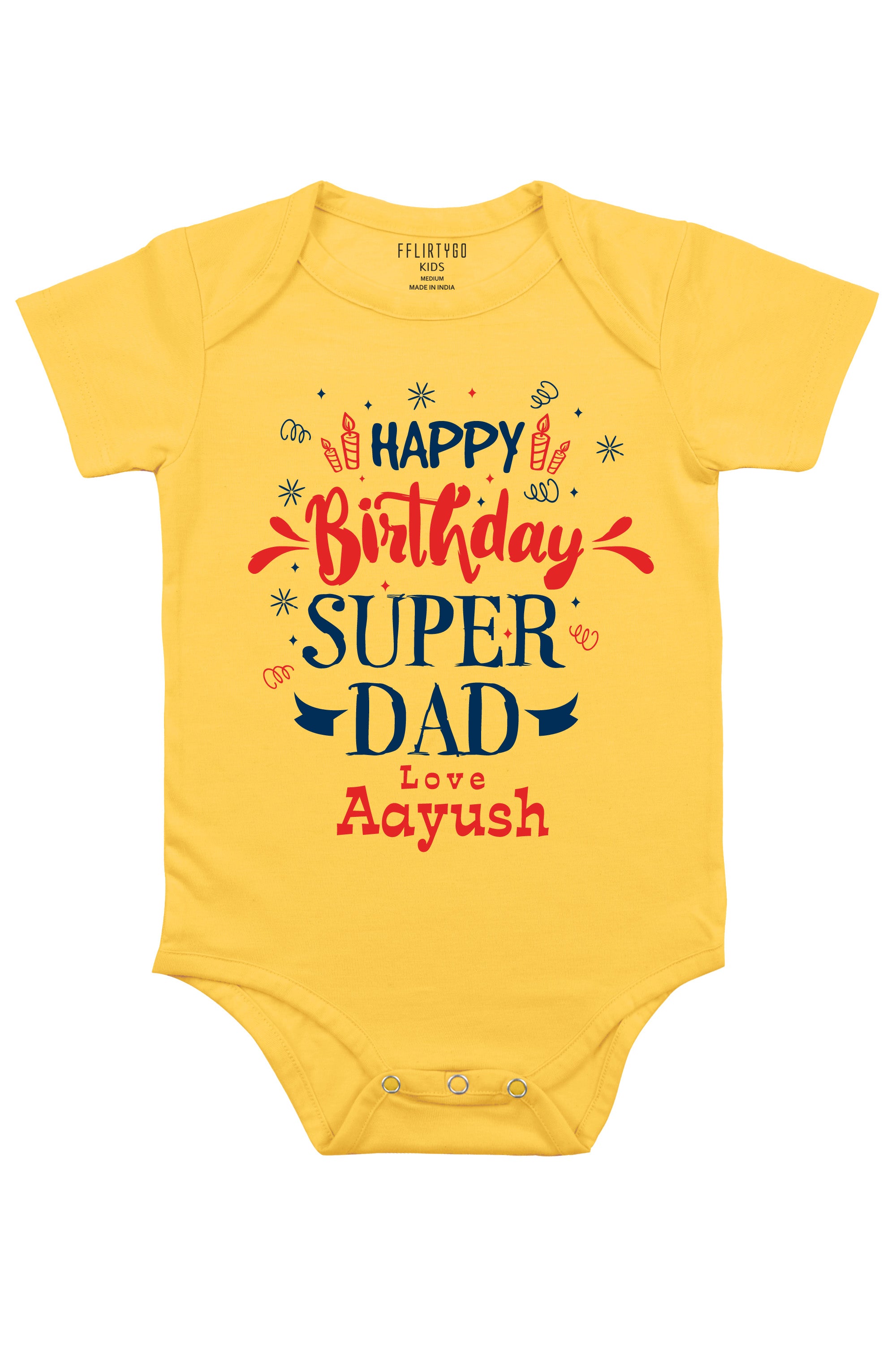 Super Dad Custom Baby Romper | Onesies w/ Custom Name