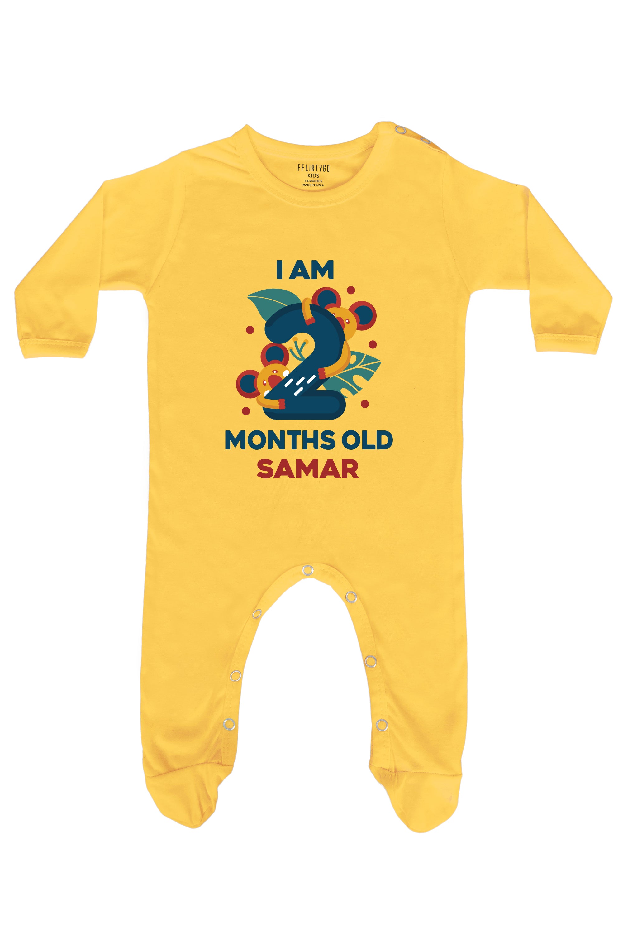 Two Month Birthday Baby Romper | Onesies w/ Custom Name