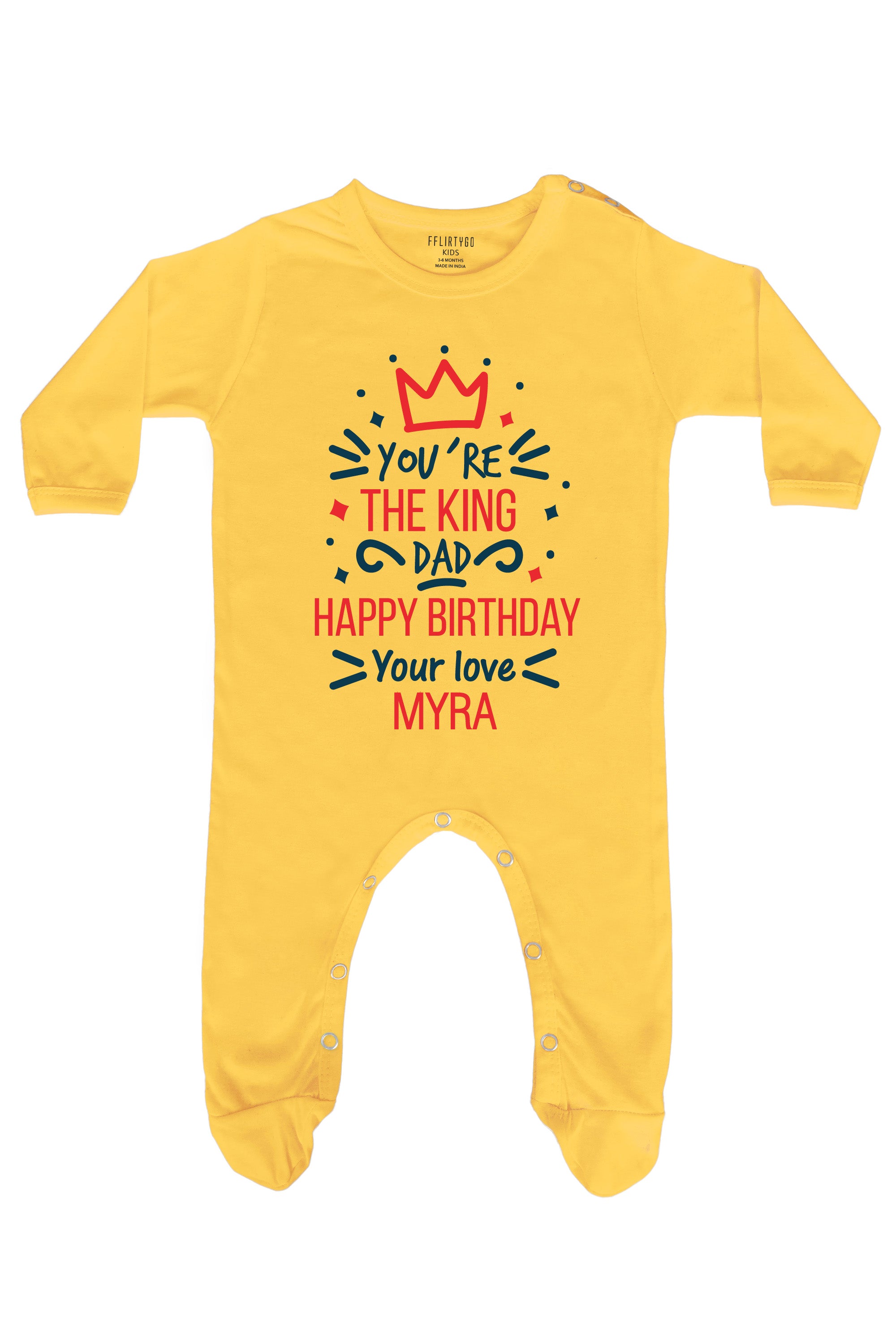 You Are The King Dad  Baby Romper | Onesies w/ Custom Name