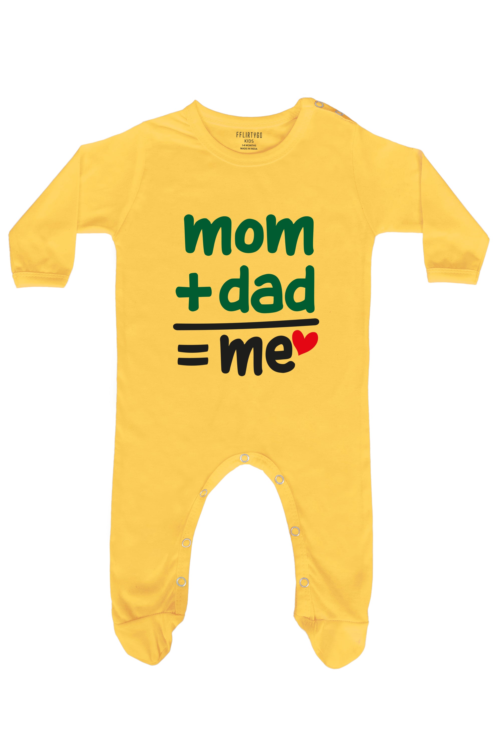 Mom and Dad Equal Me Baby Romper | Onesies