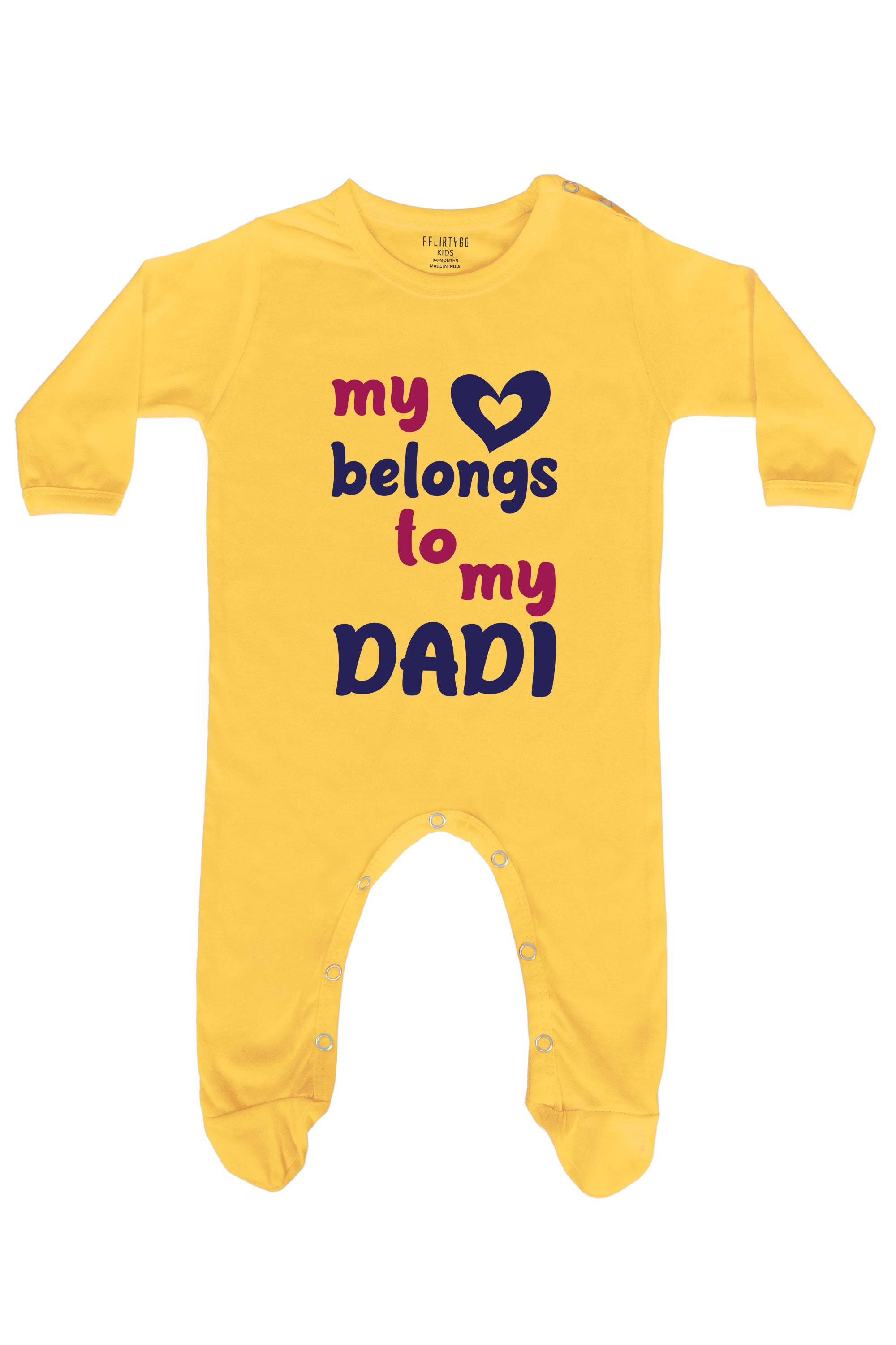 My Love Belongs To My Dadi Baby Romper | Onesies