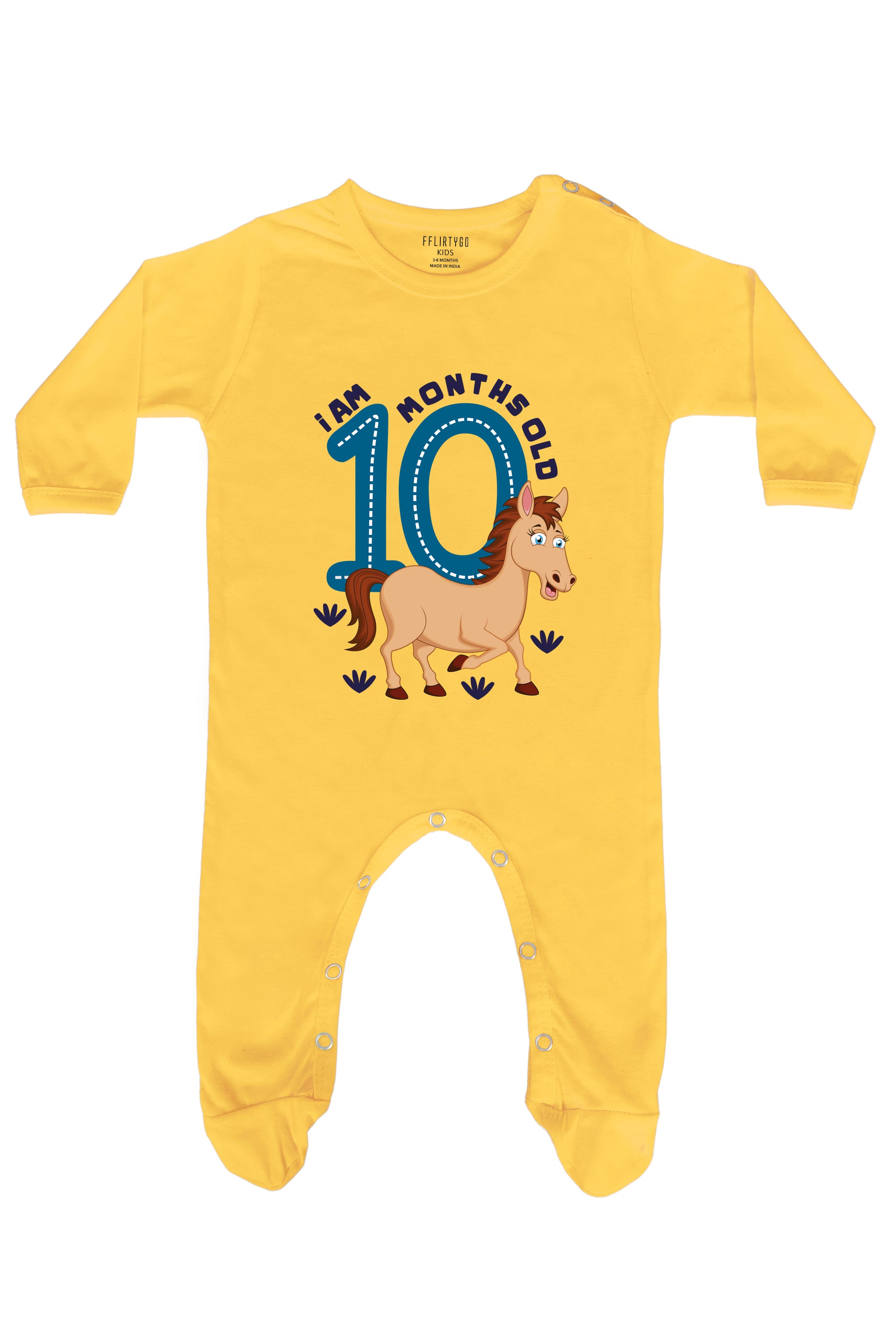 I am 10 Months Old Milestone Baby Romper | Onesies